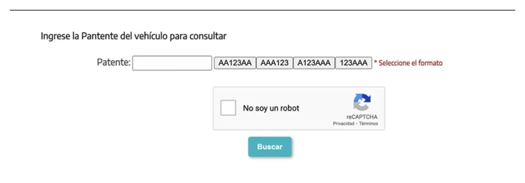 Paso 2 para consultar o cambiar el turno de la VTV en Olavarría